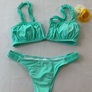 Mint green bikini